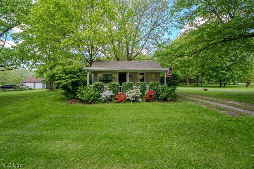 Welcome home to this well maintained ranch home in Madison situated on 1 acre. This home offers 2 bedrooms and 1 bathroom. The sliding door off of the eat in kitchen will lead you to a large back deck overlooking the back yard that is perfect for entertaining or relaxing on a summer night. New roof and gutter guards installed in 2023 and newer windows. This home is close to parks, shopping, and a short drive to Lake Erie. Call today to schedule your private showing!