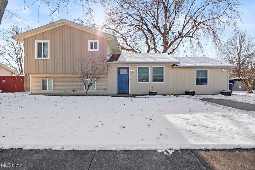 Welcome home to this Midview split level with over 2,000 Sq. Ft. of living space! Huge great room addition in 2024 featuring a large new kitchen with quartz countertops, under cabinet lighting, stainless appliances and a 7' island with a counter top with room for 4 stools. The great room also has new windows and an electric fireplace.  The full bath was remodeled with a double sink vanity, new flooring and tub to ceiling tile! There are 3 additional bedrooms, family room, utility/laundry room and a lower level half bath. The home heating/cooling system was new this year with 5 Mini splits. There is an enclosed porch off the back of the home. The large back yard is privacy fenced with a storage shed! Easy access to 480 and immediate possession!