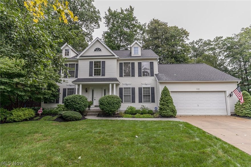 This lovely 4 bedroom, 2.5 bath Colonial is nestled on a private cul-de-sac street near the heart of Medina. Upon entrance you are welcomed by a 2-story foyer that flows into the open formal living room/den & adjacent formal dining room w/ beautiful tray ceiling. The warm & inviting eat-in kitchen boasts a breakfast bar, stainless steel appliances, ample cabinet storage, granite countertops and opens to the comfy family room featuring a cozy gas fireplace. The dining area has a sliding glass door out to the fantastic back deck overlooking the spacious backyard complete w/ mature trees & shed; a perfect spot to simply relax or enjoy outdoor parties. Back inside, a convenient powder room along with a first floor laundry room & access to the oversized 2 car garage completes the main level. Upstairs you will find the master bedroom showcasing a double door entry, vaulted ceiling, walk-in closet & en-suite bath w/ soaking tub, walk-in shower & double sink vanity. 3 additional bedrooms & 2nd