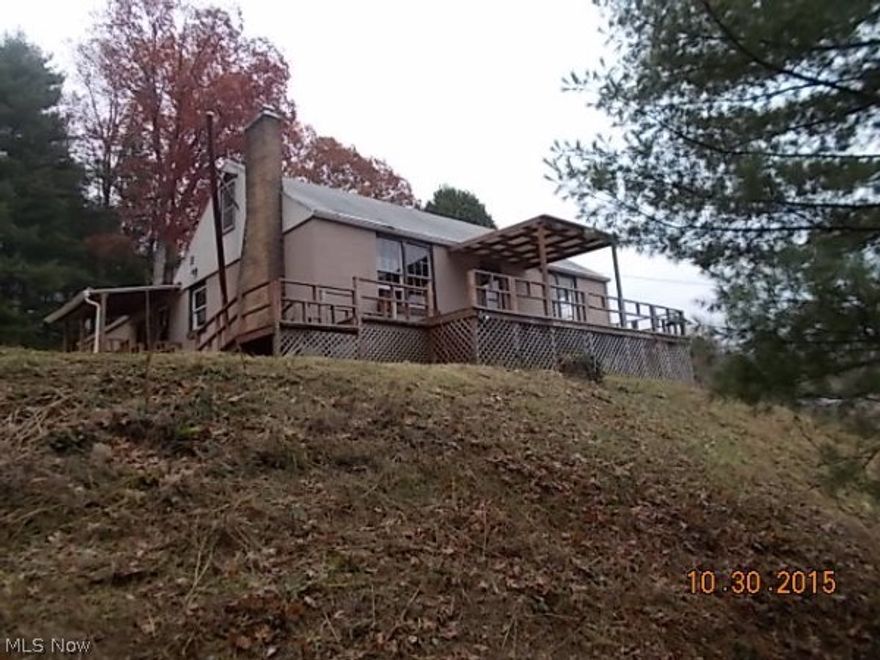 3 Bedroom Cape home with large upstairs bedroom, Formal Dining area, 1st floor bedroom and bath. 1st floor laundry room. Living room with wood floors. 2 car attached garage on 1.9 acre lot in East Muskingum School District. Preapproval or proof of funds with all offers.