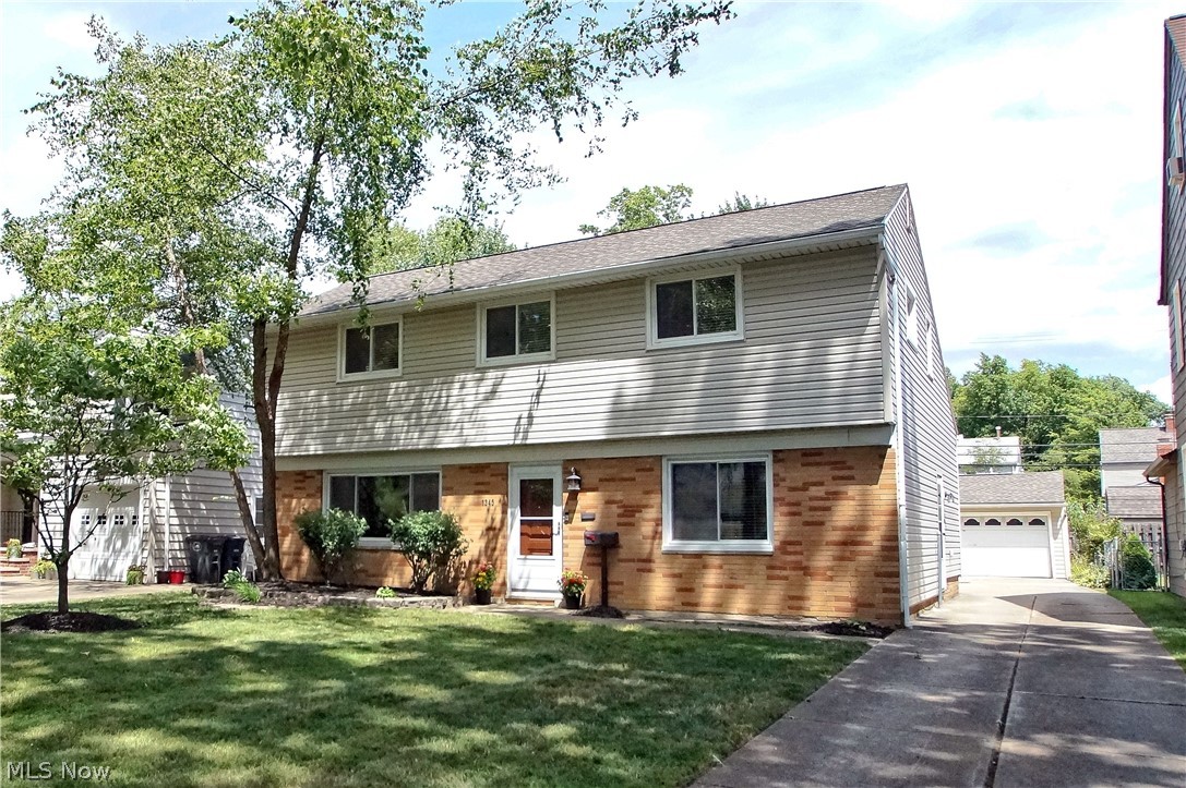 Welcome to this spacious and move-in ready home located on a great street in Lyndhurst with a 2-car garage, patio, and fenced-in yard. Conveniently located close to I-271, US-322, shopping, restaurants, parks, hospitals, universities, and so many other local attractions. This home features an eat-in kitchen with all stainless steel appliances, wall oven, countertop range, and dinette area, a separate dining room with access to a patio, two living areas, basement with a finished bonus room, fenced-in yard with a shed, and a 2-car garage. Since purchasing, the owners have replaced hot water tank, refreshed bathrooms, replaced carpet and refinished hardwood flooring throughout, replaced the dishwasher, garage door opener, patio screen door, side screen door, replanted back lawn, repaired/painted shed, repaired driveway, rebuilt chimney, installed gutter guards, installed a wifi thermostat, painted throughout, and more. INCLUDED are ALL kitchen appliances, washer/dryer, window blinds/rods