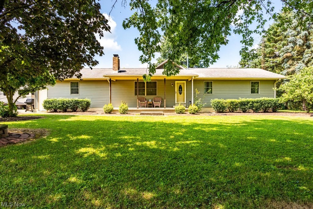 Located in Lagrange Township this one owner custom built ranch home is situated on 15.66 acres and is over 1200' off the road. Features are a custom kitchen with Corian countertops and breakfast bar, large dining room area, office with a fireplace, huge great room with a cathedral ceiling, owner's suite with an en-suite bath, jetted tub and a full basement. Windows were all updated to Pella, 3 full baths, 2 basement entrances, natural gas heat and central air. The basement area is partially finished with a large rec room with Nature Stone floor and a pool table. The home overlooks a pond with a gazebo and a patio with a firepit area. There are two Morton Pole barns (32x40 and 42x60) and 3 grain bins. Great place to call home! Located in the Keystone School district and less than 10 minutes to 10/480. Call for your tour today.