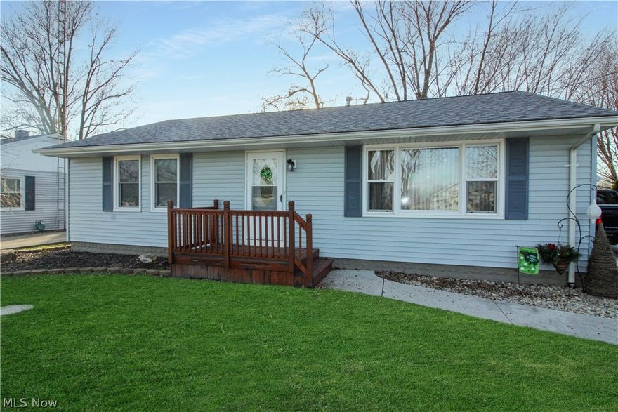 Ranch-style home located outside of city limits! This home offers 2 bedrooms and 1 full bath. Plus, a large one-car garage with a bonus room above (with heat). The roof was replaced in 2016, the furnace was new in 2022, and is central air ready. The water heater was replaced in 2019, the windows were replaced in 2014, and a new concrete patio with a gazebo in 2023. This home is wired for a portable generator, too! This home has been updated, so all you need to do is move in. Call today to take a look!.