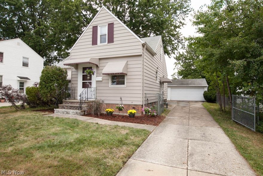 Ready to move in Cape Cod with 3/4 bedrooms, about 1550 sq ft of total living area, including the basement family room! Great floor plan includes spacious eat-in kitchen with all appliances; large living room with huge picture window & gorgeous hardwood floors; two 1st-floor bedrooms with ceiling fans & hardwood floors; remodeled 1st floor full bath. Upstairs bedroom would make a great master with a spacious closet. Additional room could be a 4th bedroom, office, or storage area. The basement has a living area, 1/2 bath, laundry room, and workshop. Other features: newer high-efficiency furnace, upgraded electrical, central AC, covered patio off the garage, private & fenced back yard with grape vines & blackberry bushes--your own private vineyard!  POS compliant. Mayfield Schools!