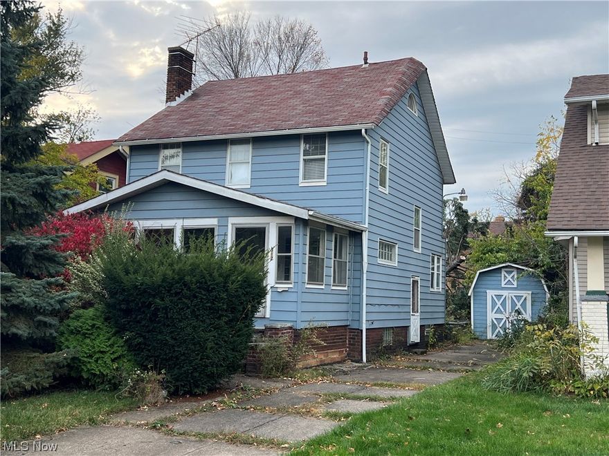 Awesome opportunity north of Lake Shore in the North Collinwood neighborhood of Cleveland.  Nestled between Bratenahl and Euclid.  Opportunity to join private beach club to gain private access to Lake Erie.  This home requires full rehab and is being sold as is.  Seller will not clean out.  So much potential!