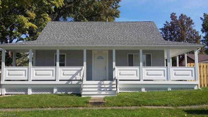 Beauty in the Falls! Handcrafted wrap around porch welcomes you home! Freshly renovated 3 BR 2 bath Cape Cod with hardwood floors and new window treatments throughout. Eat-in kitchen, large LR, 2 BRs, and 1 full bath on first floor. Master suite on second floor with storage galore, including walk-in closet/bonus room. Huge freshly painted basement with washer and dryer, lots of storage, and brand new stairs. Over-sized 1 car garage and over-sized driveway adjoin the private yard. All finishes (outlet covers, patching, basement floor painting project cleanup, etc.) will be completed by end of Oct. Move-in ready after that.