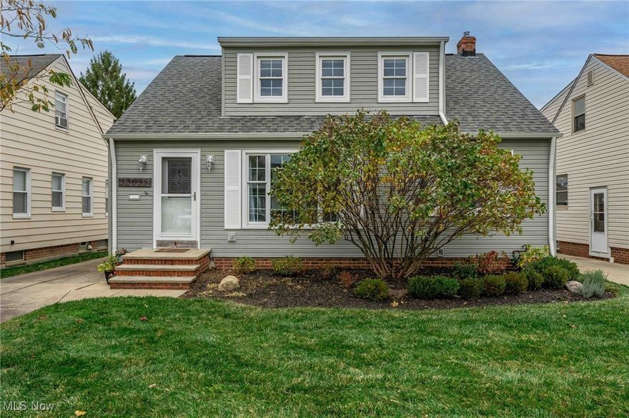 Nestled in Willowick, OH, 32033 Dickerson Rd is a well-maintained, move-in-ready ranch home with three bedrooms and two full baths, perfect for those seeking updated and easy living. This charming property offers a spacious, open layout that maximizes functionality and comfort, boasting over 1,500 square feet of inviting interiors. The cozy living room features large windows, uplighting, and bathing the space in natural light, while the kitchen is equipped with updated appliances, ample cabinetry, and a convenient eat-in area, ideal for casual dining. Each of the three bedrooms is generously sized, with closet space and neutral tones that make it easy to envision as your own. The ensuite attached to the owner's suite is a sanctuary to escape the daily grind. The full bath has been updated with modern finishes. The lower level offers a partially finished basement, providing a versatile space that could serve as a recreation room, home office, or fitness area, with plenty of storage as well. Outside, the large, fenced backyard is perfect for outdoor activities and gatherings. A patio extends your living space, ideal for summer barbecues or quiet evenings. Additionally, the detached garage adds convenience, with easy access to parking and extra storage. This home is ideally situated in a peaceful neighborhood yet remains close to schools, parks, shopping, and dining, combining comfort with accessibility. Don’t miss this opportunity to make 32033 Dickerson Rd your own!