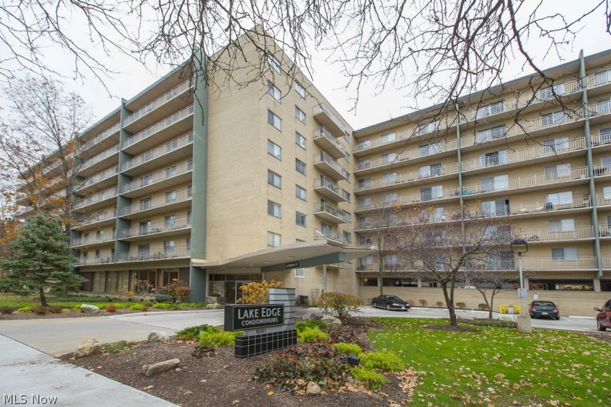 Prepared to be moved...into luxurious living close to Lake Erie! This adorable condo is close to downtown, Edgewater Park, shopping, Cleveland Clinic, UH & Metro Health! Welcome into the beautiful and spacious art-nuvo lobby with amazing decor and trendy lighting. This home boasts many amenities including indoor pool, sauna, full service gym access to the party room, sun deck and heated garage for assigned parking. This one bedroom home is located on the 6th floor and offers many updates. The living room is welcoming with it's neutral decor and Pottery Barn stylish accents with bamboo flooring.  Continue your entertaining onto the porch with a view towards the lake. In 2012, complete renovation of the gourmet kitchen to include, counters, granite sink, tile backsplash, cabinets. The tranquil master bedroom has a big window allowing natural light and huge walk-in closet with custom shelves. The full bath has ceramic tile and a pedestal sink. 3 additional spacious closets for added stora