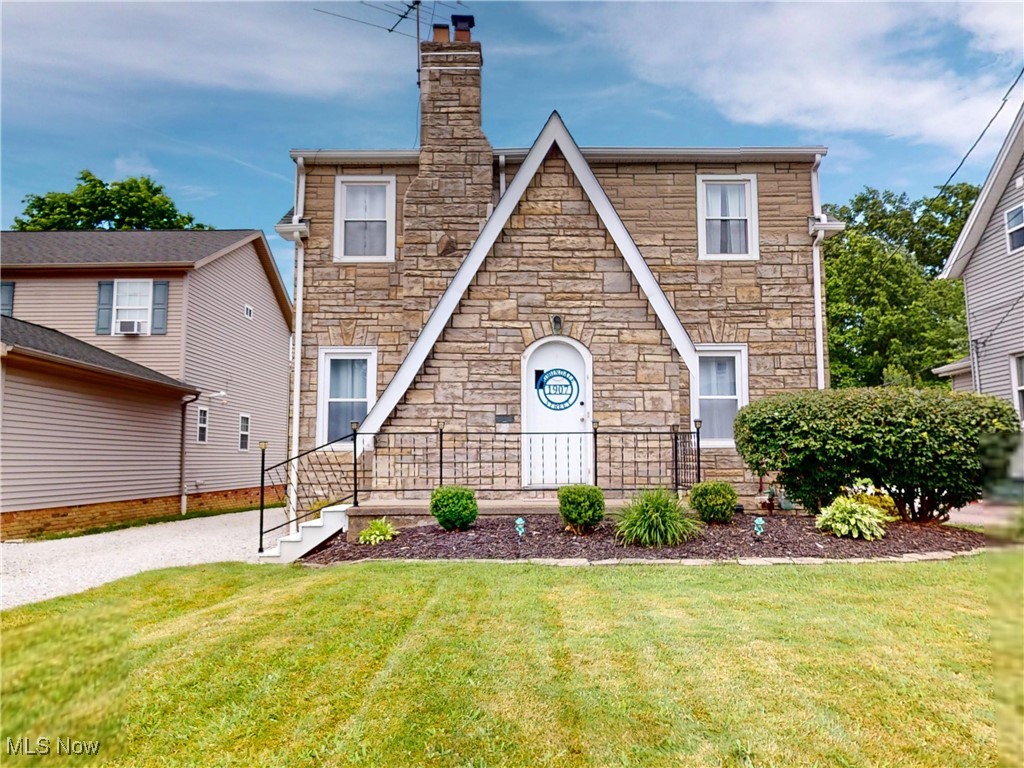 Welcome to this charming 3 bedroom, 2.5 bath home nestled on a dead-end street in Wickliffe. Step inside to a warm and inviting living room with beautiful hardwood floors, abundant natural light and a cozy fireplace- perfect for relaxing evenings. The adjacent dining area also features hardwood flooring and flows into the kitchen. The kitchen has wood laminate flooring and the appliances can stay. The stove and microwave are only 6 months old. Conveniently located on the main floor is a bedroom and a half bath. Ideal as a primary bedroom, for guests or home office. Upstairs, you will find two generously sized bedrooms with hardwood floors and walk in closets. There is also a full bath on the second level. The full basement features a laundry area and a fully remodeled full bath that includes flooring, vanity and tub surrounded. Glass block windows add style and security. Enjoy outdoor living on the beautiful covered patio overlooking a well kept lot. Perfect for summer entertaining or relaxing. Don't miss the opportunity to own this well maintained home.