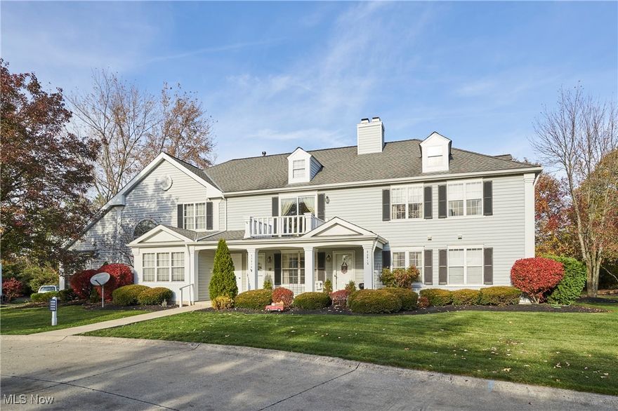 Wonderful condo with attached garage located in Grist Mill Condo.  The tiled foyer welcome you into this home. A flight of steps leads into the one level living space. There is a spacious carpeted floor great room w/ vaulted ceilings, a 3 sided viewed gas fireplace and new slider(25) There also is a dormer window to add to the natural lighting. The  kitchen and dining area  also flows from the Great room with high ceiling. The kitchen has an island, a pantry closet and tiled backsplash. The kitchen also has stainless steel appliances and LVT flooring. The dining is off the kitchen, Great Room area and is carpet. Down the carpeted hall leads to 2 bedrooms and baths.
The master bedroom has a tray ceiling and carpeted flooring. The master bathroom has 2 vanities, a shower, and tiled flooring. Also, off the master bathroom are 2 walk in closets. The second bathroom has a painted cabinet, tub and a closet, that holds the washer, dryer and hot water tank. The 1 car garage is attached and located off the foyer and has pull down attic access.The hot water tank was replaced on Oct. of 25. The central air and furnace new approx 2020, Slider new in 2025. This is a great condo with a perfect location to shopping and highways. Call to see it today!!