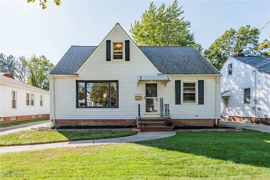 Situated just off Big Creek Parkway this beautiful Cape Cod is the perfect blend of classic features and updates. A large light and bright eat in kitchen with new flooring and stainless steel appliances offers plenty of space for preparing and enjoying meals. The spacious living room has newer carpet and a large picture window which provides plenty of light. Two bedrooms on the main floor have ample closet space and gorgeous hard wood floors. The main level bath has been updated and completes the first floor. The upper level features a large master bedroom, attached bonus sitting room and multiple built ins providing abundant storage space. The sizeable basement is ready for finishing touches and contains a toilet and shower. The large .23 acre yard is fully fenced and has plenty of space for your pet and family recreation. The two car garage has lots of additional storage space. This home is beautifully built and meticulously maintained. Now ready for it's new owner !
