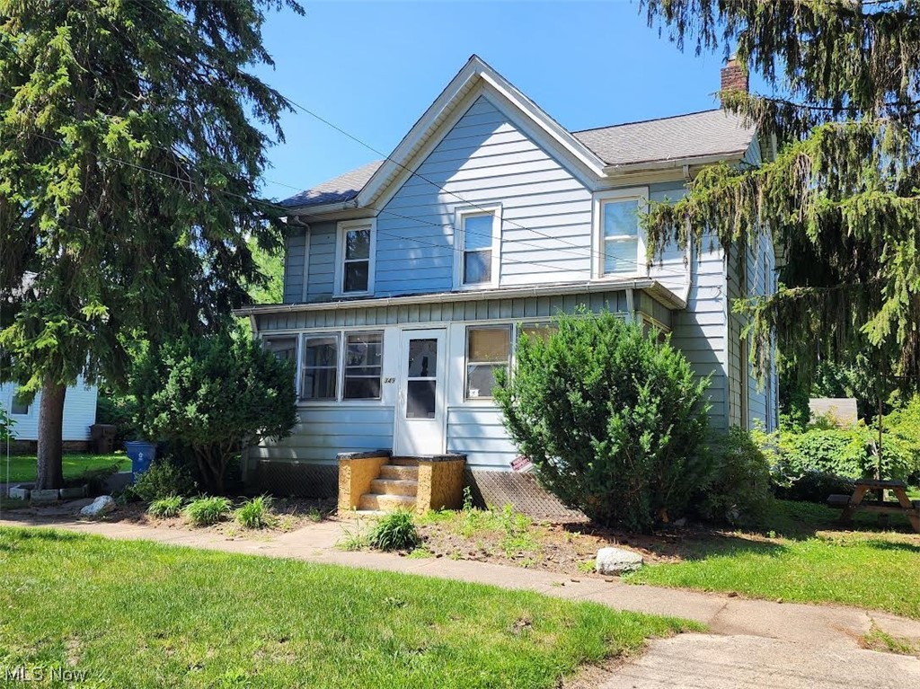Here's your Opportunity to own a Multi-family Home! * Paint and flooring would go a long way * Needs some TLC - Selling As-Is * Approx ages per Seller: Hot Water Tanks 5-6 yrs, Furnaces 10 yrs, Roof 12 yrs * Some replacement windows * Appliances stay * May be possible to live on one side and rent the 1 BR apt to the right, or live in the 2 BR lower level and rent above 3+BR …use your creativity * When two units were occupied, $650/mo for left lower unit & $350/mo for 1 bed apt * There are 2 furnaces, 2 hot water tanks, 2 water, gas and electric meters (one set for the main home and second floor, the other set for the 1 bedroom apartment * Great front porch * Back Deck * Big .34 acre yard * 24x24 Detached 2 Car Garage * Lots of space on side of home for cook outs, future patio area * Mature Concord grape vines & gardening space * Close to Down Town Painesville and freeway access!