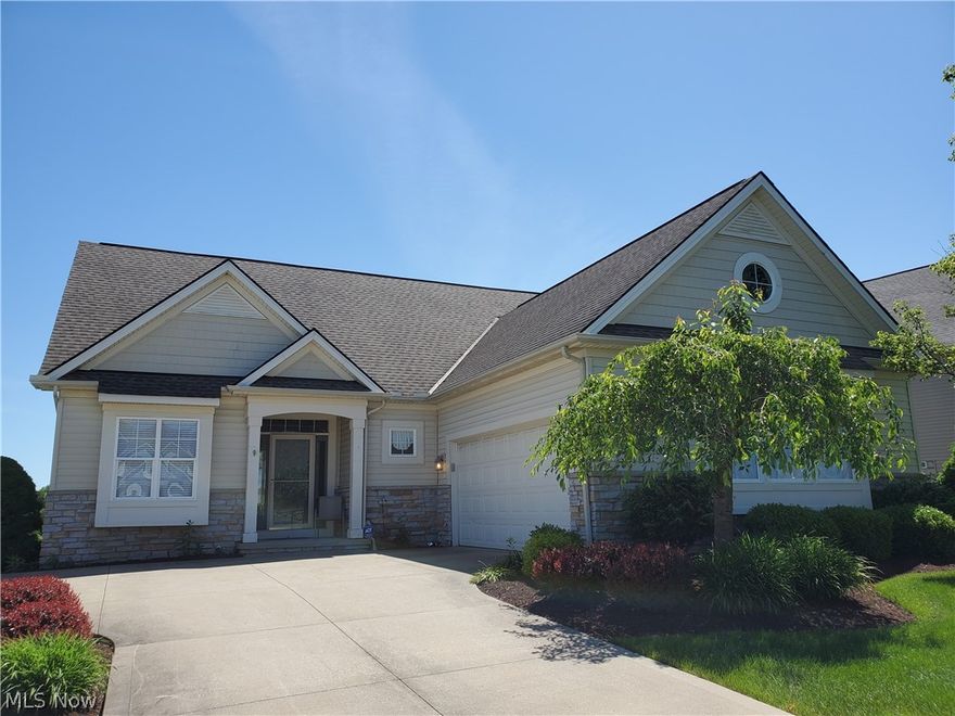 Super Ranch With Dynamic View Of Fountain. Eat-In Kitchen, Dining Room, Open To Great Room and Sun Room. Master On One Wing Of the Home and Guest Bedroom On the Other. Master Has Large Walk-In Closet, Walk-In Shower and Double Bowl Vanity. Additional Guest Bath. First Floor Laundry and Loads Of Closet Space. Full, Unfinished Basement With Garden Windows, Plumbed For Full Bath. Deck and Private Views.