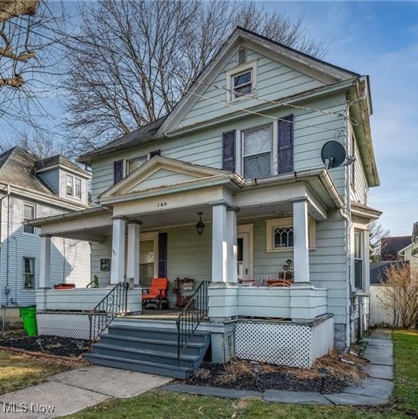 Large dining room features woodwork that include beautiful, sliding pocket, wooden doors. Remodeled bathroom has garden jacuzzi bathtub w/8 jets. New Plumbing, Furnace, and Updated electric. 1 & 1/2 bathrooms with first floor laundry and 1/2 bath on the first floor with an office. The home has newer windows, beautiful original woodwork all over house. 9 closets w/built ins. Come see this classic Victorian home featuring wood floors, trim, and beautiful wood staircase. Features a double car detached garage with parking for 4 vehicles. Sewer line has been replaced as well as