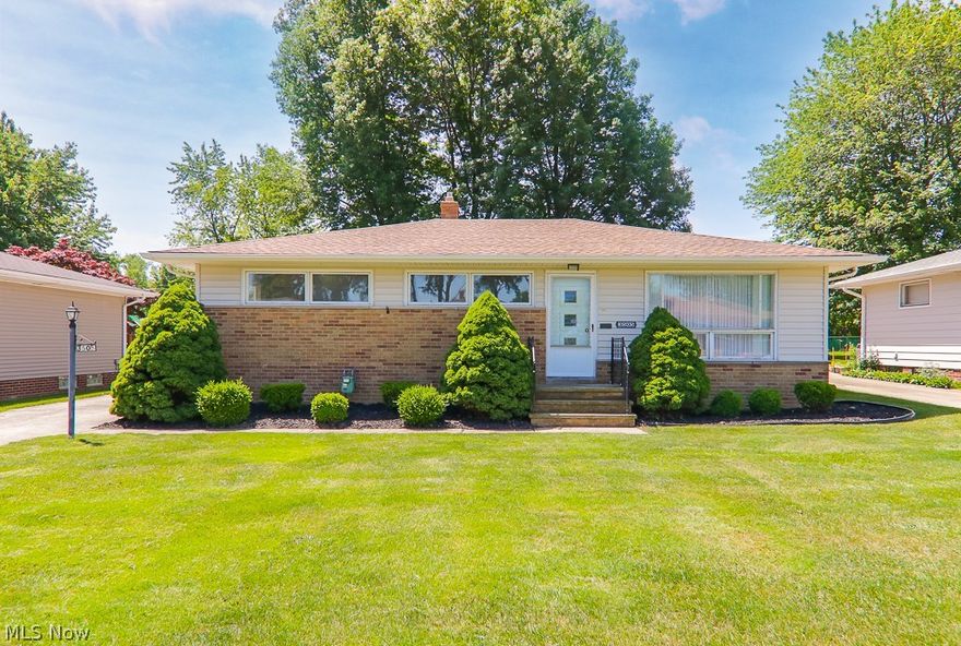 Charming Ranch in the highly desirable Gabriella Gardens development in Parma.  4 BR, 1.5 BA is Move-In Ready. Four Season Family Room w/Sliding Doors to Expansive Backyard Deck. All Hardwood Floors Cleaned & Sealed and Carpets Professionally Cleaned (5/2018). TRANE Furnace & A/C (2008) Inspected and Cleaned (5/2018). Roof (2010). One Full and One Half Bath on 1st Floor~~Additional Shower Stall in Basement!! Finished Rec Room and 4th BR in Basement. Deck is scheduled to be painted and sealed in July at owners expense. Lawn Care is Prepaid through the end of the season (cutting and chemicals). ONE YEAR HOME WARRANTY INCLUDED!! This Home Won’t Last!!