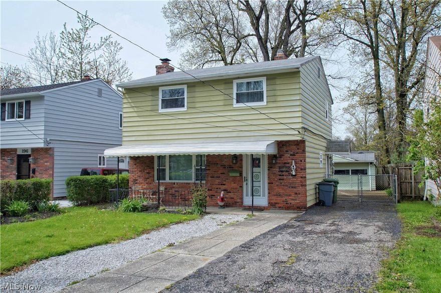 Nice colonial in a quiet desirable neighborhood, near the lake, Oxford lake front park nearby with great swimming pool and picnic areas. Chagrin River park and Eastlake Gardens within minutes as well. Also within minutes from Lost Nation exit and Willoughby downtown. This house offers three spacious bedrooms which are equipped with newer windows (2013) and ceiling fans, big closets and wood floors upstairs, laminate flooring on the main level. Wood burning fireplace in the living room to keep you comfortable and warm, help you relax and entertain in style! The roof was completely removed/replaced in 2011. Water tank was just replaced (2020). Roomy eat-in kitchen with access to the patio, generous counter space and cabinets. All appliances stay. A/C and furnace are older but in good working condition. 1yr Warranty is offered to new owner for peace of mind. Garage and fence may need to be replaced. Driveway needs some work as well. Price reflects the updating needed. Overall it's a nice