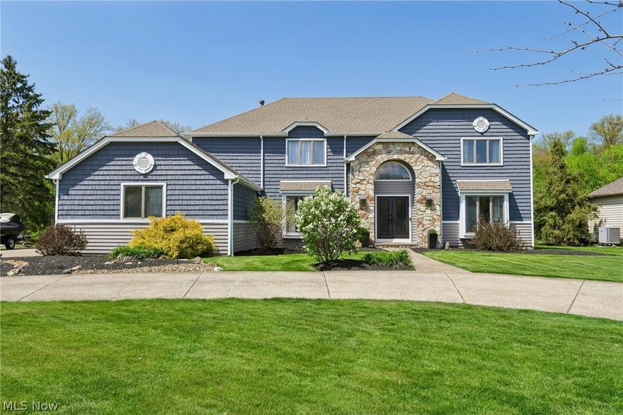 Welcome to 4420 Prestwick Crossing in Westlake located on a pond that only 8 homes are on and that overlooks Hilliard Lakes Golf Course. The pond is fully stocked with fish and has an abundance of wildlife including; hawks, eagles, heron, fish, deer, etc. This 4 bedroom, 2.5 bath has been renovated throughout. The property features a paver patio, pond fountain, fire pit area and 4 season room with an abundance of windows that overlooks the backyard and pond. Head in through the front door and you'll notice the 2 story foyer with updated staircase and new chandelier. There are bamboo floors throughout the first and second floor. Off of the foyer there is a large formal dining room with bay window off of the kitchen. This leads to the renovated kitchen with quartz counters and marble backsplash. The stainless steel appliances are included with the sale. The 7 foot island has pendant lighting above and microwave in the island and plenty of cabinets and drawers for storage that comfortably sits 5. The eat-in kitchen leads to the first floor office/guest room and large laundry room with closet and cabinets. The garage is also off of this hallway. Back to the kitchen, it leads to the great room with gas fireplace and opens to the 4 season room with vaulted ceilings and 2 skylights. There is also an additional formal living room on the first floor with bay window. Head upstairs where there are 3 bedrooms that can each fit a king sized bed comfortably and each bedroom has a walk-in closet. The guest bathroom with double vanity and granite counters features a tiled shower and skylight. The room next to the primary suite was converted to a massive 12.6'X12' walk-in closet but could easily be converted back if a 4th bedroom upstairs is needed. The primary bathroom has a large double vanity, skylight and beautifully tiled walk-in shower. Head down to the finished basement that has a pool table, bar and 2 large storage/mechanical rooms. Call today to schedule your private tour!