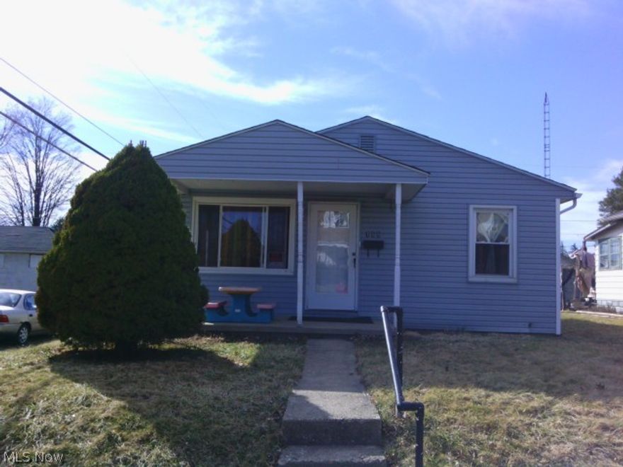 2 bedroom, 1 bath, Newly painted inside, new flooring in kitchen, beautiful refinished hardwood floors in living room, hallway and bedrooms. Bathroom remodeled 3 yrs ago. Privacy fence along south side of property between house an garage. 1 1/2 car garage plus a storage shed