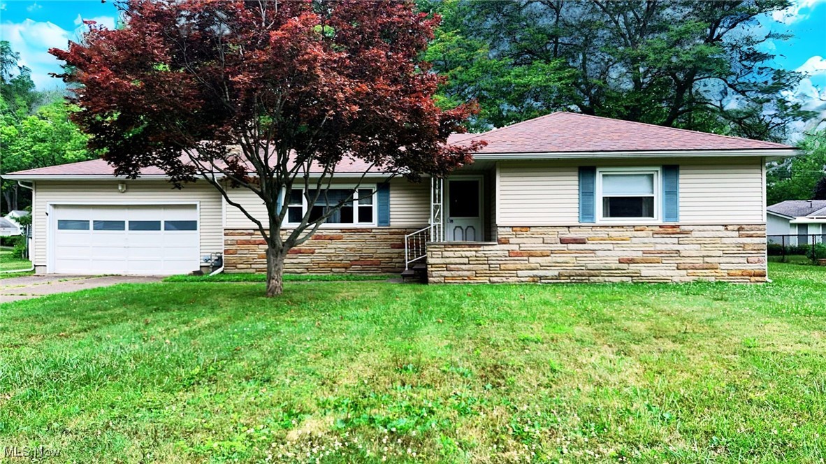 Enjoy first floor living near with this Ashtabula Harbor ranch located near beautiful Lake Erie. This is the perfect opportunity to own a 3-bedroom ranch with a full basement! This cozy layout offers functional one-floor living with just the right touch of comfort. Featuring an eat-in kitchen with all appliances. The spacious full basement is unfinished—ideal for storage, a workshop, or to finish and expand your living space with an extra bath that does need some TLC. HVAC - 2016, Roof - 2014, Gutters - 2022. You're just a short distance to Highland Beach and Ashtabula Harbor, where you can enjoy dining, shopping, and lake views. Ready for you to move in!