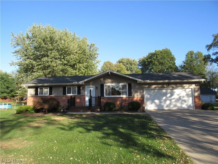 AMAZING 3 BEDROOM 3 FULL BATH RANCH IN PRISTINE, MOVE-IN CONDITION!   Pride of ownership is evident both inside and out!   The over 1500 square foot main level provides a spacious living room, cozy, vaulted ceiling sun room with plenty of natural light, attractive kitchen with plenty of prep space, 3 bedrooms, and 2 full baths, and a fabulous master suite with a double closet, 9 x 6 walk-in closet, and a master bath with a jetted tub, oversized shower and make up counter!   The clean, huge lower level features tons of storage, glass block windows, 2 entrances including one from garage, a full bath and a finished rec room featuring a built-in desk area.  The 2 car garage has additional above storage area and the huge concrete drive has an extra concrete parking area.   Resting on a nearly 3/4 acre lot, the back yard options are endless from entertaining on the large concrete patio, relaxing around the fire pit, or enjoying the flat yard for sports including a paved basketball area!  THE