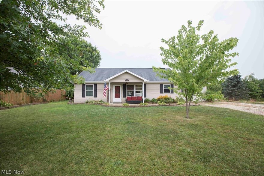 Welcome to this newly renovated 3/4 bedroom ranch with over half acre and pool!  Open floor plan awaits you!  Home boast one floor living with hardwood laminate floors throughout.  In addition to the eat in kitchen there is a large formal dining room to host all of your parties!  Kitchen has been newly remodeled with coastal living theme!  Expansive island stretches out the entire length of  kitchen.  There is stainless steel appliances, backsplash, butlers pantry with built in wine fridge, and ample counter/cabinet space.  Great room has custom stone fireplace and double French doors to let the outside in!  Full bath has been newly remodeled.  There is a laundry room and 3 bedrooms.  Master suite has large bay window and walk in closet.  In addition to the 3 bedrooms there is an additional room that could be used as a den, bedroom, playroom- the possibilities are endless.  The exterior is an entertainers dream!  Home sits on a double lot with over 1/2 acre of land!  There is a porch, patio, pool, shed and playground!  Tucked away in a country setting on a dead end one road development .