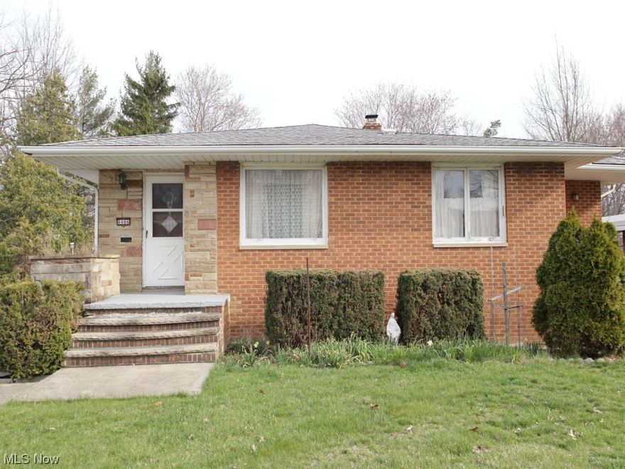 Home being sold to settle the estate.  You will want to update and choose your own decorating but you may want to leave some of the charming touches such as the stone bar in the basement, the stone fireplace in the rec room and the built in display case just under the pass through from the kitchen to the dining room. Kitchen was definitely remodeled, just not sure when. Roof 2003, furnace cleaned and serviced 4/5/2023, hot water tank new 3/28/23.  There are tandem rooms in the basement with outside access that would make the perfect office/sitting room or work shop. There is a full bath next to these rooms.
Rec room has huge windows that look out over the wooded back yard. Great location not far from Parma Town shopping and restaurants.