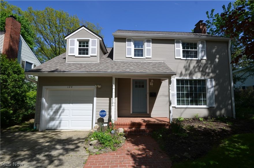 Perfect home with great yard on a quiet street just steps from Medina Square! This home has everything you need and nothing you don't! Move right in. This 3 bedroom cozy Colonial has a brand new kitchen with granite counters an open concept main floor. Newly refinished hardwoods and ample natural light. Dining area walks out to brand new deck and parklike backyard with shed. Full bath on main floor as well as one full bath up. All three bedrooms are a good size and full staircase to third floor attic has electrical run and is ready to finish! The basement is partially finished and adds a great bonus room. 1-car attached garage, newer roof, new front door, garage door, upgraded electrical and security system. This home was lovingly maintained and is a must see!