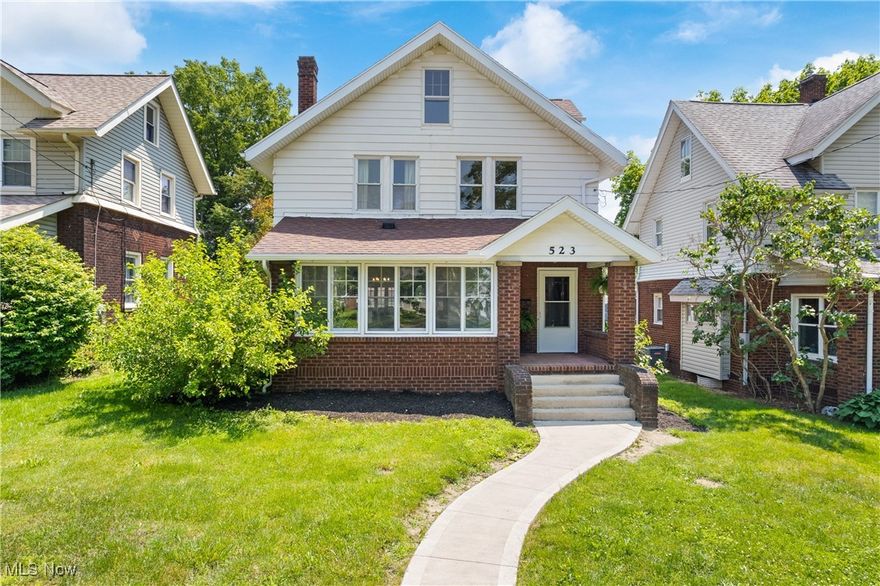 Welcome to Harvard Avenue, where classic architecture and thoughtful updates come together on one of Barberton's most charming streets.

This beautiful home is full of character and original craftsmanship, from the hardwood floors to the stunning woodwork in the doors, moldings and built-in bookshelves flanking the fireplace.  Glass-paned French doors open from the living room to the formal dining room, which flows into a flexible space that can be used as an office, playroom, or creative corner. At the front of the home, the sunroom offers a peaceful view of the neighborhood, an ideal spot for reading, relaxing, or soaking in the day.

The kitchen features a classic butler's pantry and opens to a cheerful nook that could be used as a breakfast area or functional mudroom. Step outside to enjoy the back deck, a small but private yard space and a detached garage that has private access from a quite little alley way.

This home may be listed as a 3 bedroom, but there is a finished bonus room (with closets) that could be used as a 4th bedroom, or whatever your heart's desire.  

Some recent updates include the roof, soffits and gutters, upgraded electrical panel, some interior paint, and new flooring in several areas.  Modern improvements that blend seamlessly with the home's historic appeal.  Seller is providing a 1 year home warranty through Old Republic Home Protection.

If you're drawn to homes with warmth and charm, this one's for you!