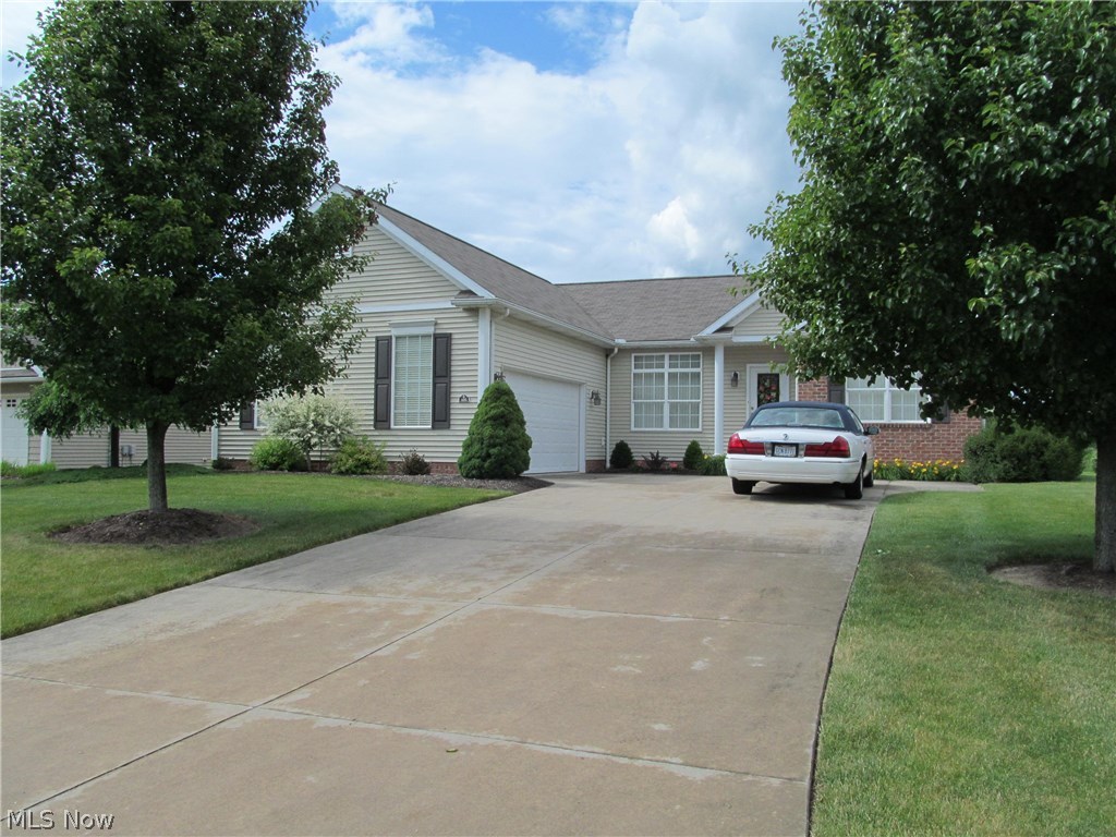 Spectacular 3 br, 2 bath Villa overlooking a stocked pond! This custom built, one owner home has been professionally landscaped, professionally decorated , and has a full basement; unlike many in the neighborhood. The owner's suite is large and has a trayed ceiling, step in shower, soaker tub, wide doorways and grab bars in all of the key places for your ease of movement. The walk in closet is huge, too! There are 2 other bedrooms, although one is currently being used as an office with glass doors. It would be easy to switch them out for privacy. There is a first floor laundry with storage and a long folding table. The sun room leads to a deck and has an unobstructed view of the pond and all it has to offer.
Nothing to do here but move in!
The $110 monthly fee covers the lawn care, snow removal and alternate year mulching and fertilizing.