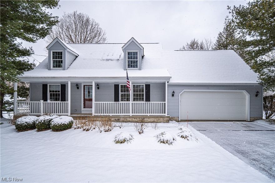 Thinking about a condo but not quite ready for one yet?  This well maintained 3 bedroom 2 full bath cape cod that includes a first floor master suite with walk-in closet and full bath could be just what you’ve been looking for! This house boasts a large eat-in kitchen with appliances and pantry, 2 bedrooms, the second full bath and a large room off one of the bedrooms for all your storage needs make up the second floor, a welcoming front porch for relaxing, a spacious deck for your outdoor grilling and dining, walk-out basement that could be finished for additional living space, 2 car attached garage and a storage shed all on a half acre lot. Updates include new carpeting and neutral paint throughout, new flooring in the eat-in kitchen and the walk-out lower level and new stairs and spindles on the deck. Don’t delay make an appointment to view this terrific house today.