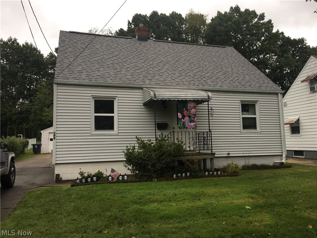 Well maintained and clean this vinyl-sided 3 bedroom cape on dead-end street near Rt 8 has much to offer. Long concrete drive leads to large 2.5 car detached garage with door opener. Level lot measures 50 x 130. Two bedrooms on first floor near full bath with tiled walls and floor. The 12 x 30 bedroom upstairs share a large closet in-between (divided measure 11 x 12 and 11 x 13 makes possible 4 bedrooms with built-ins. Appliances include refrigerator, stove/oven, washer, dryer and central air. New roof on home and garage in 2016. Partial vinyl backyard fence in 2015. Newer carpet in living room, most other rooms are hardwood. Basement waterproofed years ago; seller didn't know to keep paperwork; project has worked very well. Half the basement windows are glass block. City sewer and water. One-year home warranty provided by seller through America's Preferrred Home Warranty Co.