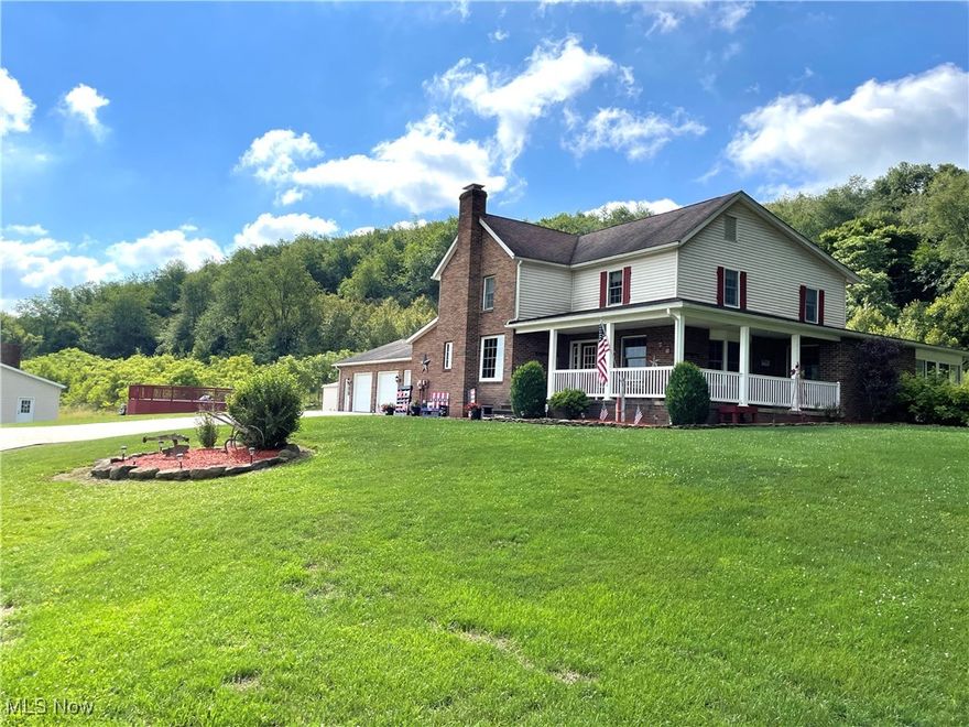 New Parcel Split Approx. 10.5 acres with Home and Barns. Subject to a new parcel split. See the map in the documents. Terrific show farm with a quality farmhouse, (2) 30 x 48 pole barns with electric, concrete flooring, and one with water. Above-ground pool, playhouse with bunk loft. The home has a large wrap-around front porch and a rear enclosed porch. Spacious kitchen, a large first-floor laundry. 3-car attached garage with full bath. Beautiful setting back off the road with an asphalt driveway. Fenced pasture area at the front and wooded at the rear. Very well-maintained property. Mineral Rights owned by the seller transfer with the property, under active lease. Real estate taxes are included in the agriculture discount, CAUV. Buyer to pay recoupment if they don't qualify. The auditor's parcel number and public records show the entire farm. The new property line will follow the pasture fence, the fence will stay with the pasture for the farmer, the farm pasture is sale pending. Buyer to pay their portion of the new survey, $800.00