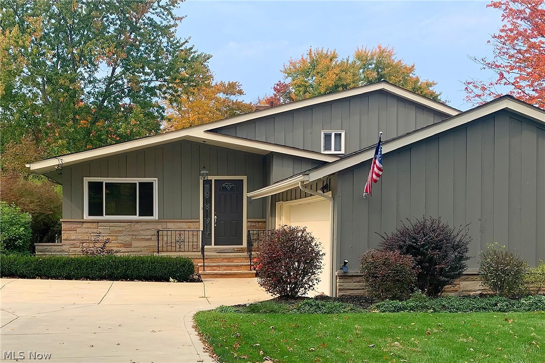 Wow! This 4 level Mid Century Split offers unique spaces, quality updates and a fantastic curb appeal. A smart, step saving galley Kitchen features newer appliances and on trend easy maintenance LVP which extends into the Dining Room, Office and Baths. The Family Room boasts newer carpeting and is freshly painted in a soothing neutral tone. Enjoy the warmer months in your Three Season Sun Room, with Grilling Patio directly outside the French Doors leading out from the Dining Room. Upstairs, you will find 3 Bedrooms with gleaming original HWF and a tastefully updated Full Bath. Downstairs is an amazing Rec Room warmed by a Wood Burning Fireplace and featuring a wall of Daylight Windows, Built-Ins and additional Closet Space. The Laundry/Utility Room is a show stopper - so many uses for this space with an adjacent and convenient updated second Full Bath! The Basement is clean and dry and offers additional storage or living space - you choose! From the newer Roof (2008), Windows (