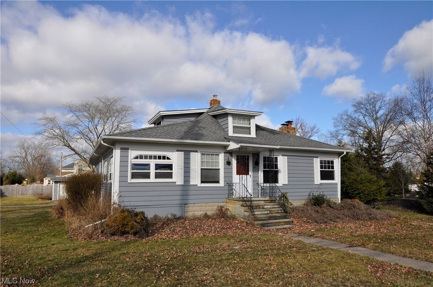 Classic cape cod located in the heart of Avon Lake!!! It is situated on over a half acre with an oversized 2 car detached garage. The expansive family room has a wood burning fireplace and connects to the 3 season sunroom. The dining room features built-in shelving and leads to the kitchen with a walk thru pantry that adds extra storage. 2 bedrooms and 2 full baths complete the first floor. The upstairs is finished and could be your 3rd bedroom or office. The laundry is located in the walk out basement and the crawl spaces provide a ton of storage. Major updates that have been completed: New Furnace and A/C, New roof on garage, entire exterior painted, updated electrical panel and some newer windows. Call for your private showing today.