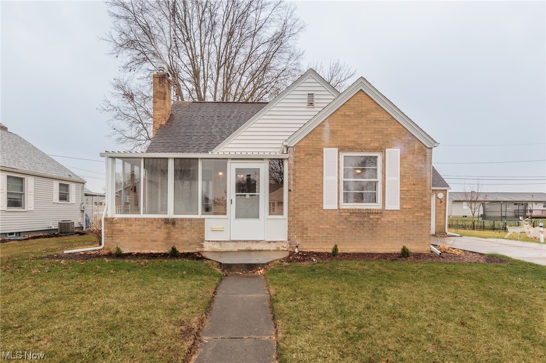 Welcome to 357 Delaware Ave NE, Massillon, your charming retreat in an inviting neighborhood! This cozy brick bungalow offers a warm atmosphere, with a host of desirable features that make it a must-see home. As you approach this delightful property, you'll notice its prime location, close to the Amherst shopping center and offering easy access to State Route 21, making your daily commute and shopping needs a breeze. Upon entering the home, you'll be greeted by a gracious foyer that sets the tone for the character and comfort that awaits you inside. The living room boasts a cozy fireplace framed by built-in shelves, perfect for relaxing evenings. One of the highlights of this home is the enclosed front porch, where you can enjoy your morning coffee or unwind, all while taking in the scenic views of the neighborhood. The first level features hardwood flooring in the bedrooms and dining room, and there's a possibility of discovering pristine hardwood beneath the carpeting. The bathroom has been updated with a new vanity, adding a touch of modern convenience to this classic home. For your comfort and peace of mind, this property comes equipped with a newer furnace system and an E.Z Breathe ventilation system, ensuring that your living space is always comfortable and well-ventilated. The basement has been waterproofed, protecting your investment and allowing for additional usable space. Two finished rooms in the basement offer flexibility for your needs, whether it's a home office, workout area, or entertainment space. Last but not least, the upstairs area is a versatile space that could serve as a spacious bedroom, a playroom for the kids, or even a cozy reading nook. In summary, 357 Delaware Ave NE, Massillon, is a cozy brick bungalow that combines classic charm with modern comfort. With its inviting living spaces, delightful features, and convenient location, this home is a rare find in a desirable neighborhood. Don't miss your chance to make it your own!