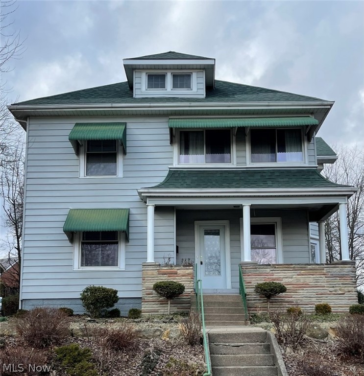Very loved and maintained home overlooking the beautiful Muskingum College campus. 4 bedrooms and 1 1/2 bathrooms. New walk in shower upstairs. Lots of storage and built ins throughout the home.