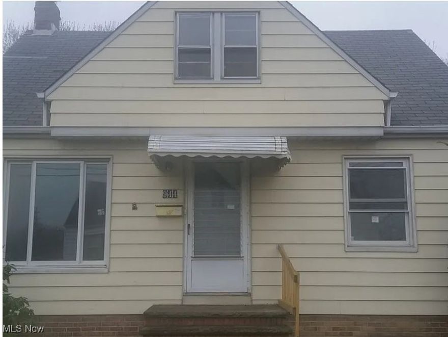 Euclid Bungalow, easy access to shopping and the Rt 90 Interstate.   This property would be a great starter home or investment property.   Updated kitchen and bath, original hardwood floors in Living room and bedrooms.   New LVP travertine look tile in the kitchen.   Large 2nd floor bedroom suite with multiple built-ins.   All new vinyl windows in upstairs.  Entire home newly painted, and will be newly carpeted up.   Move-in or rent ready.