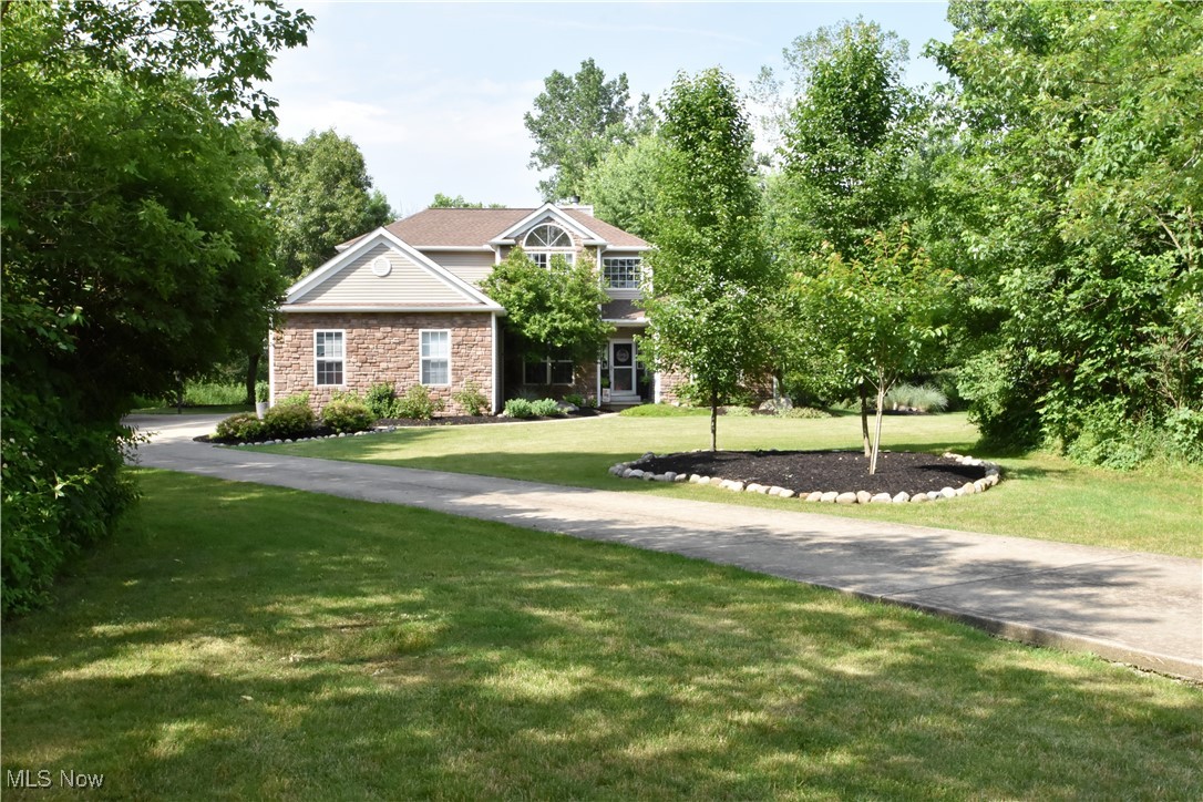 Pride of ownership is evident in this attractive 3-bedroom, 3.5-bath home situated on over 3 acres in Guilford Township. The home boasts loads of natural light, a finished lower level, and numerous updates. As you enter the home, you are drawn to the open space that leads into the cozy family room, which features multiple windows, along with a hearth and gas-burning fireplace. As you move into the spacious eat-in kitchen, notice the architectural detail on the doorframe; this is repeated elsewhere in the home. The professionally remodeled kitchen (2024) is highlighted by beautiful leathered granite countertops, stainless appliances, a breakfast bar, and impressive storage and meal preparation areas. The slider provides access to the backyard, where you can enjoy a cup of coffee or a meal on the comfortable deck. A convenient half bath and mud room are located adjacent to the kitchen. A sizable den at the front of the home offers options for relaxing and dining. The generously-sized primary suite, located on the first floor, has an ensuite full bath with dual sinks, linen closet, and a walk-in closet. Continue to the second floor, where you are greeted by a loft, which offers flexible space, as well as a closet. Two additional bedrooms, with nice-sized closets, as well as a renovated full bath complete this level. The home’s lower level has a media room, full bath, and additional finished spaces for multiple uses. A full bath and unfinished utility room are also located on this level. The home’s exterior has a large utility shed for storing lawn and garden tools, as well as a charming playhouse. The 3-car garage offers considerable storage. Updates in the past five years include: garage doors and one opener; flooring in kitchen, family room, and den; saltwater hot tub; kitchen slider; upstairs bath; storage shed; and new roof and gutter guards. Whole-house generator and one-year home warranty for peace of mind. Make an appointment today to see this inviting home!