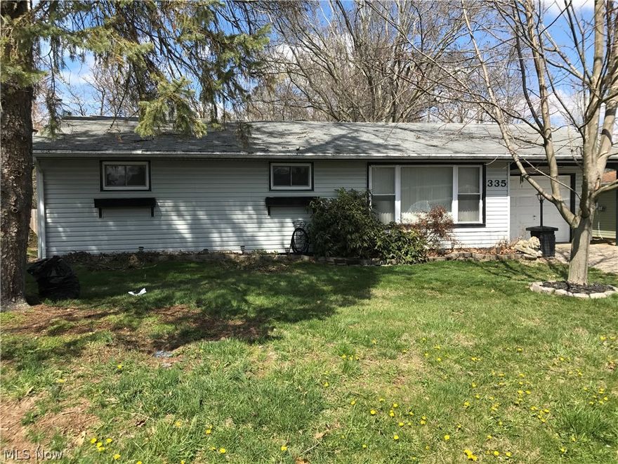 This Ranch 3 bedrooms one bath with 1 car attached garage . Nice yard with concrete patio Newer electric and plumbing , nice private back yard