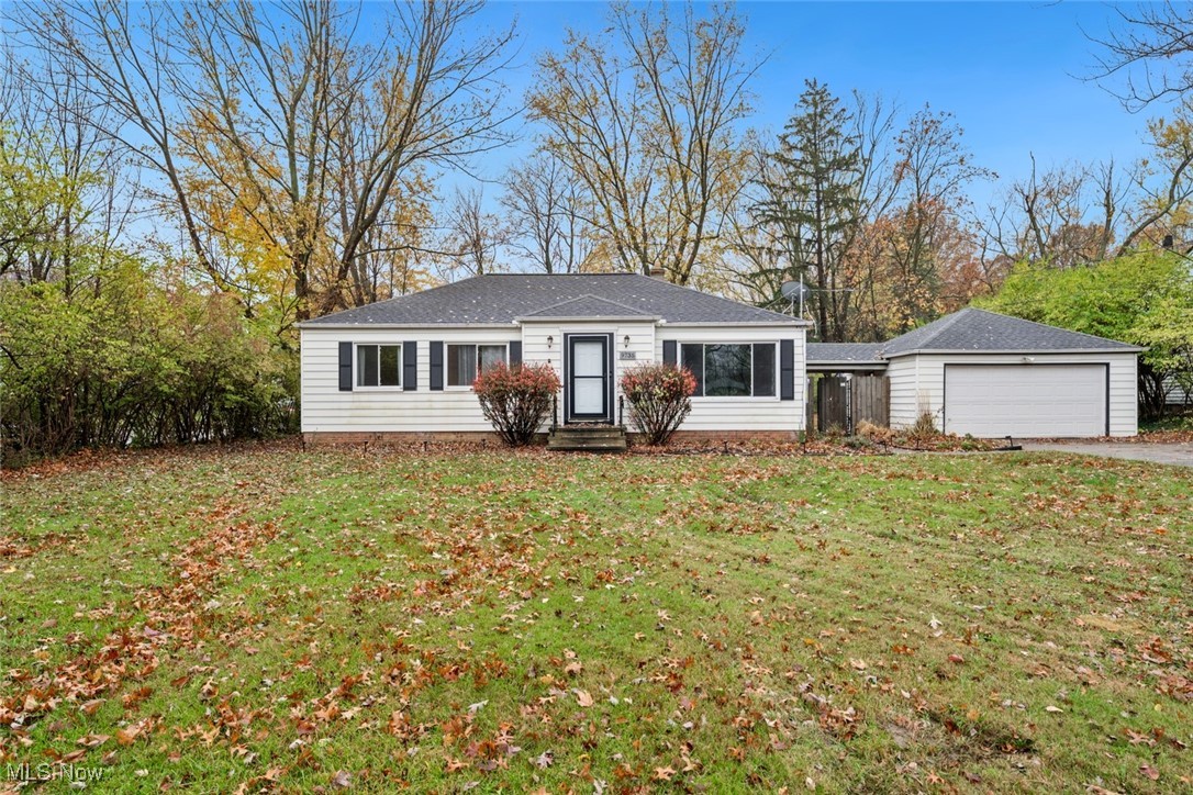 WELCOME HOME to this well appointed Ranch on a HUGE, fully fenced lot in the wooded section of Parma Heights. Set back from the road nicely, this home boasts gleaming hardwood floors, 3 great sized bedrooms, updated bathroom and a warm, cozy first floor. The basement has been redone, and is ready for game night!! Newer Gutter Guards, and brand new electrical panel that is ready to wire a generator. Brand new furnace, new hot water tank and brand new sewer line to the street ensure that you will be comfortable all winter long! Do not miss out on this gem!