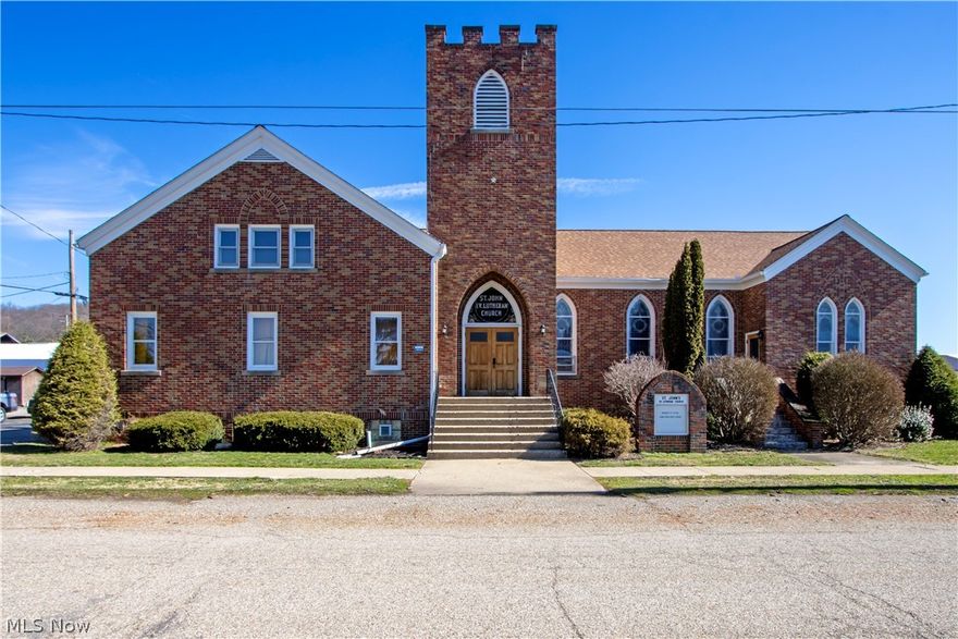 Location: The auction will be located onsite and online at 111 East Second Street Perrysville, OH on Wed, May 20th
5:30 PM.  Immaculate & Stunning Church Property – Endless Possibilities in Perrysville. Step into a truly remarkable and beautifully maintained church property where history, care, and craftsmanship are evident throughout. This stunning building features breathtaking stained glass windows that fill the spacious worship area with natural light and character. The main sanctuary offers ample seating with pews, along with a stage and dedicated choir space—ideal for services, performances, or gatherings. An upper-level area provides additional flexible space to suit your needs. Beyond the sanctuary, you’ll find functional office areas and convenient storage, enhancing the building’s usability for a variety of purposes. The expansive lower level adds incredible versatility, complete with a full kitchen offering generous cupboard space, a bathroom, and utility area—perfect for hosting events, community functions, or creating additional living or workspace. Whether you continue its legacy as a place of worship or explore other possibilities such as a unique residence, wedding venue, community hub, or creative studio, this property is ready to bring your vision to life. Filled with history, love, and meticulous care, this is a rare opportunity to own a truly special space.
Zoning & Use Disclosure: Property is currently utilized as a church. While the layout offers exciting potential for a variety of future uses, any change of use is subject to local zoning regulations and approval. Buyers are encouraged to perform their own due diligence with local authorities regarding permitted uses, conditional approvals, and timelines for any proposed changes.