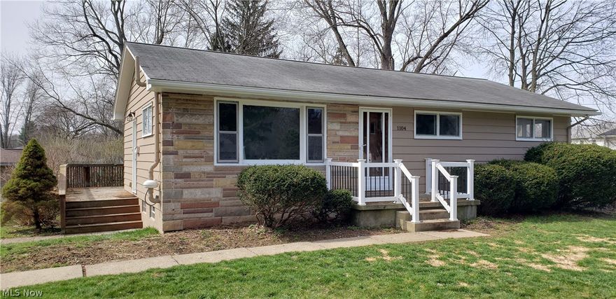 Darling updated 3 bedroom home located in Kent Local School District. Newer vinyl plank flooring throughout home. Large living room and remodeled kitchen Quartz counter tops, tile backsplash and a composite sink. Remodeled bathroom too with new vanity, tub surround, and toilet. 3 bedrooms with plenty of closet storage. The basement is dry and could be finished to add living space. Located close to parks, schools, KSU, shopping and dining! This is a must see and is move-in ready.