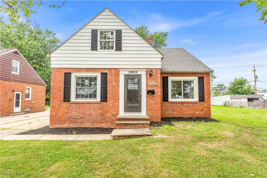 Experience the charm of this single-family home in Willowick! As you step inside, you are greeted by a spacious living room featuring beautifully refinished hardwood floors that extend throughout the home! Multiple windows allow an abundance of natural light to fill the freshly painted interior! Continue into the large eat-in kitchen, which has been updated with custom cabinets, gorgeous quartz countertops, and a stunning herringbone tile backsplash! This open-concept kitchen is a chef's dream! Down the hall, you'll find 2 bedrooms and a full bathroom! The bathroom features a beautiful vanity and a modern light fixture! Head upstairs, where you'll discover three additional bedrooms, each with plush carpeting and ample closet space! A convenient half bath is also located upstairs! Make your way down to the finished basement, which offers plenty of storage space, a separate laundry area, and another half bath! The finished basement is perfect for a recreation room, playroom, or additional living area! This home has also been updated with a new water heater! Outside, you’ll enjoy a spacious backyard and a detached one-car garage! Located in the beautiful city of Willowick, this home is close to dining, shopping, and public amenities. Don’t miss your chance to see it—schedule a showing today!