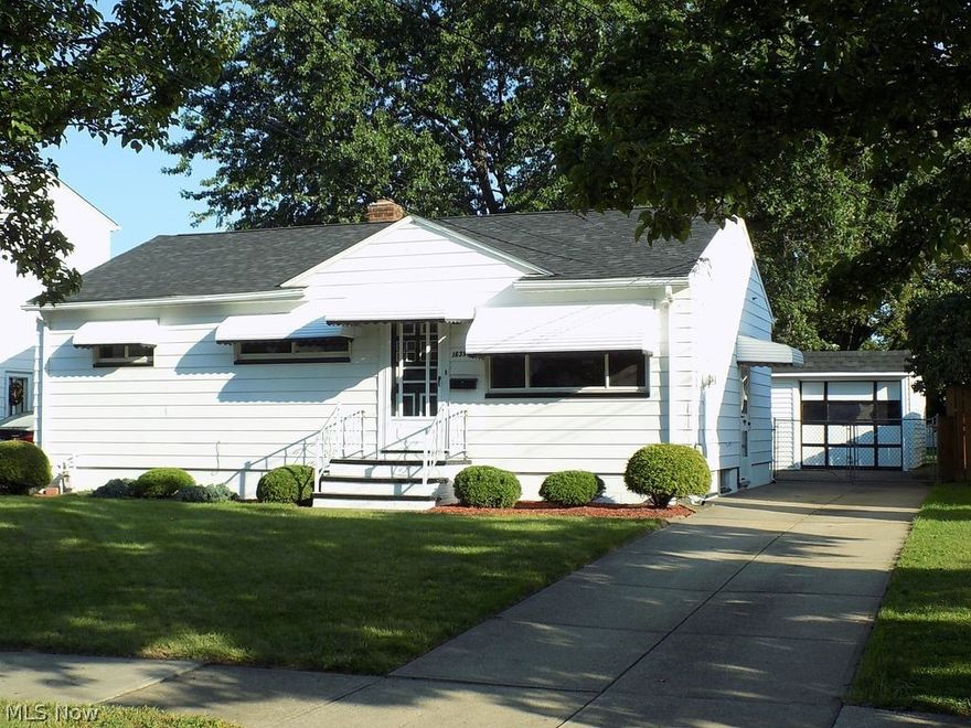 Must see! This meticulously updated Brook Park ranch is waiting for you! Move-in ready with 3 bedrooms, 2 full baths and sprawling finished basement with new carpeting. The laundry room retains both washer and dryer. This home boasts impressive curb appeal with a well-manicured lawn and landscaping. Newer 90% efficient furnace, central a/c, R-13 insulation, new house and garage roofs, and vinyl replacement windows. The pleasant park-like back yard is securely fenced in, while a beautiful mature tree provides summer shade. The gorgeous oak floors are beautifully refinished. The living room leads to the tastefully updated kitchen featuring oak cabinets, refinished counter tops, new laminate flooring, sink and faucet. The adjoining eat-in dinette can be enjoyed after using the appliances that stay, just for your convenience. Fresh paint flows seamlessly throughout and the oak floors extend from the living room, down the hallway and into the three spacious bedrooms, each with ample closet