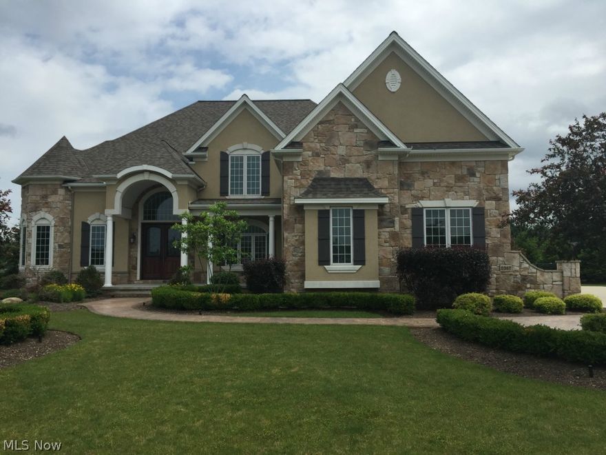 Welcome home to this 4 bedroom, 4 ½ bath home! A barrel ceiling soars above a porcelain tiled, 2 story foyer. Library with built-in shelves, closet, & leaded glass doors. Formal dining room with tray ceiling, porcelain floor & wainscoting.  Huge eat-in kitchen with granite, SS Electrolux appliances, custom tile backsplash, large center island & terrific view of large, wrought fenced-in backyard and pond. Breathtaking stone archway leads to two story family room w/stone fireplace, built-in shelving, and hand-scraped hickory floor. Curved staircase w/custom Finelli railing leads to 2nd floor. Master has extraordinary glamour bath w/porcelain tiles, granite counters, a giant soaker tub, and double Oceana glass sinks. 2nd floor laundry! Guest bedroom w/private bath. Bedrooms 3 & 4 have Jack & Jill bath. Huge finished basement with 2 extra bedrooms, full bath, and 2 additional rec rooms. Many green implementations w/geothermal heat/cool, 2 x 6 walls w/spray foam insulation, low E windows. Stamped concrete walkways & great patio offer great outdoor space, Move right in to this impeccable home!  Call agent today for details!