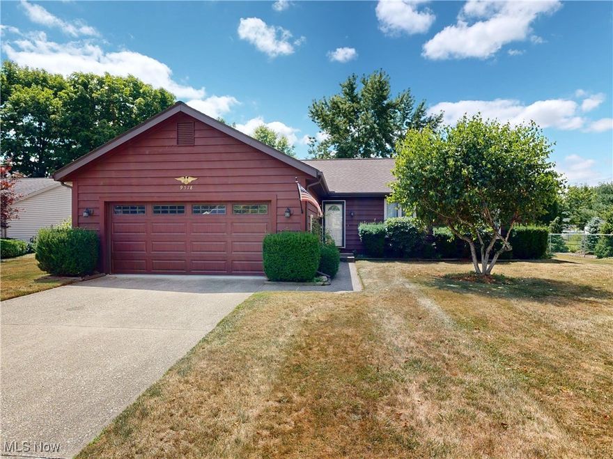 Welcome to this well-loved ranch-style home nestled in one of Mentor’s sought-after neighborhoods. This spacious 3-bedroom, 2-bathroom residence offers comfort, functionality, and timeless appeal — perfect for first-time buyers, or anyone seeking the ease of one-level living. Step inside to discover a bright and open floor plan that seamlessly connects the kitchen and main living area, making entertaining a breeze. A separate dining room adds a touch of formality for special gatherings, while an additional living room provides extra space to relax or customize as a home office, playroom, or media space. The private master suite features its own attached bathroom, creating a quiet retreat at the end of the day. Two additional bedrooms and a second full bath offer plenty of room for everyone else. Downstairs, a full unfinished basement presents unlimited potential for storage, a workshop, or future finished living space. The attached two-car garage ensures convenience year-round. Outside, enjoy a large, private backyard bordered by mature trees, providing peace and shade. A handy storage shed offers extra space for tools, equipment, or seasonal décor. Lovingly maintained and ready for its next chapter — don’t miss this wonderful opportunity to own this charming home in a fantastic Mentor location close to schools, parks, shopping, and more!