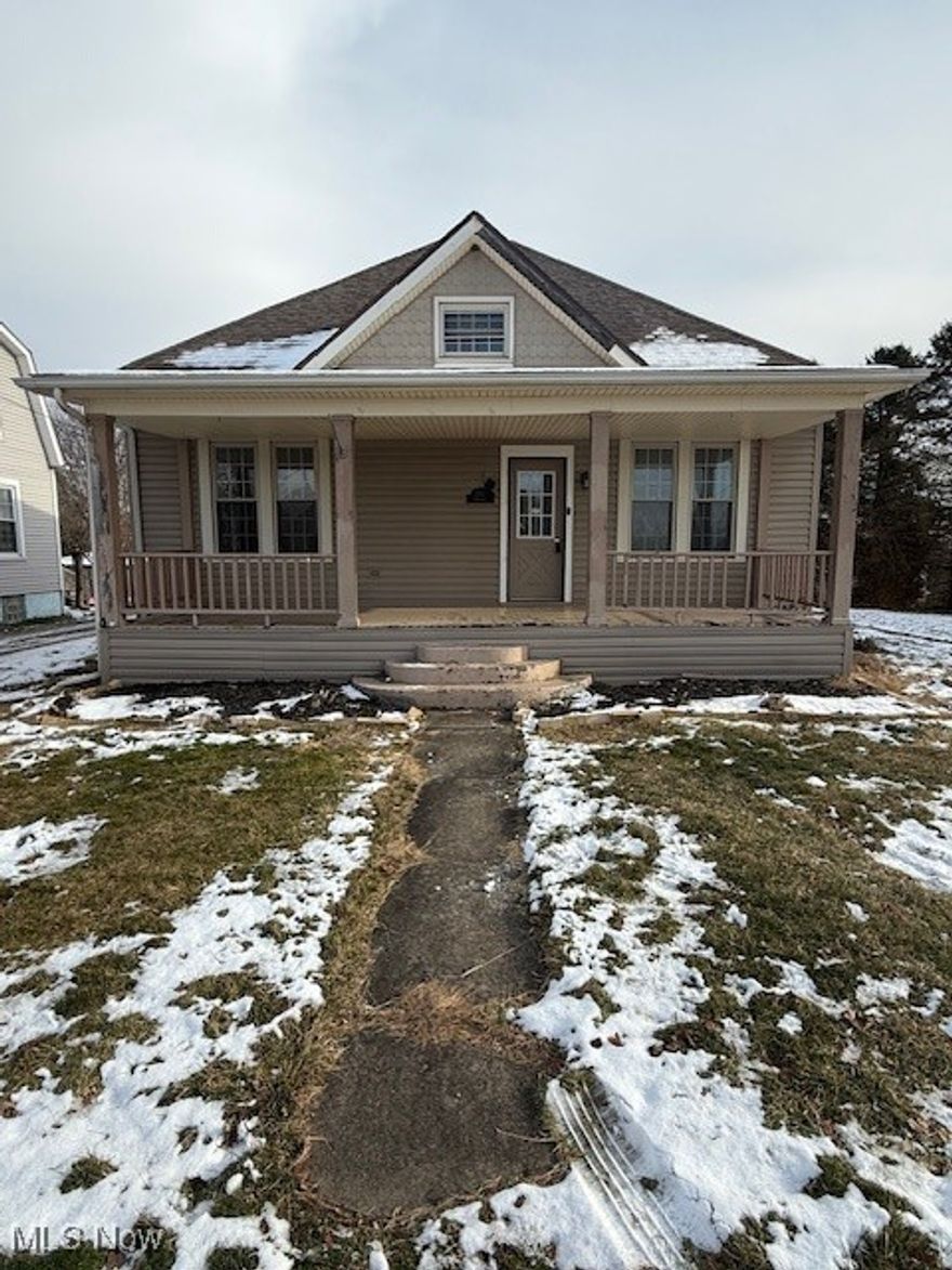 Located on a corner lot, this 1.5 story home features spacious rooms throughout.  Living room, dining room, kitchen, 2 bedrooms and full bath complete the first floor. The 3rd bedroom is on the second floor.  Full unfinished basement, detached 2 car garage. Set your appointment today!