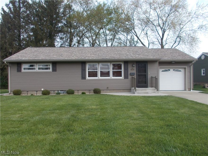 This ranch home has many recent updates and is in move in condition. When you walk into the door you will see a large living room that is open into the kitchen. Going down the hallway is the remodeled bathroom and laundry room, master bedroom , second bedroom, are off the hallway. A large sunporch has been added to the back of the garage. Updates include the roof in 2017, furnace 2016, central air 2016, siding 2021, new interior and exterior doors, flooring, remodeled bathroom, and laundry room. The third bedroom was converted to a main floor laundry . This is an exceptional property that is ready for you to view.