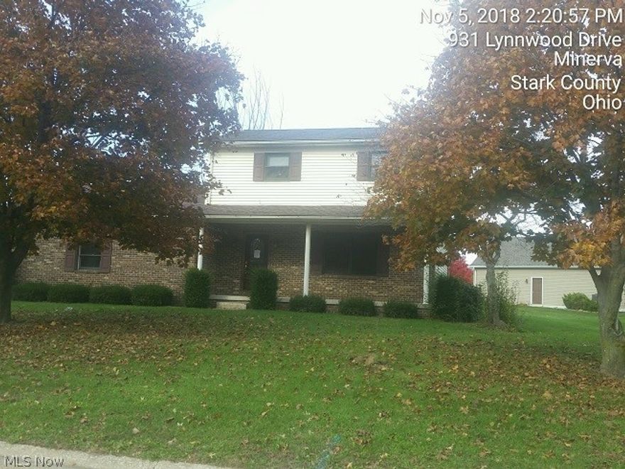 Need to check out this great opportunity in nice Minerva Neighborhood.  3 bedroom colonial. 1 full bath, 2 half baths.  Family room. Nice kitchen - lots of cabinetry.  Rear covered deck covered front porch.  Nice corner lot with side entry garage.  Was a paneled / carpeted rec room in basement. Furring strops and insulation remain and easy to refinish out. Owned by secretary of veterans Affairs and sells as-is.  Buyer to select their title company and buyer pays all title related costs.  Property may qualify for seller financing. .  Buyer or buyer agent to verify all information. Cash offers require 10% earnest money.  Seller financing status can be checked per the flyer attached to this listing. Buyer or buyer agent to verify all information.  Accepted offeror will receive the VA Sale Agreement and Addendums for execution.  At that time, offeror's state purchase agreement is totally superseded by the VA paperwork.  See Broker Remarks