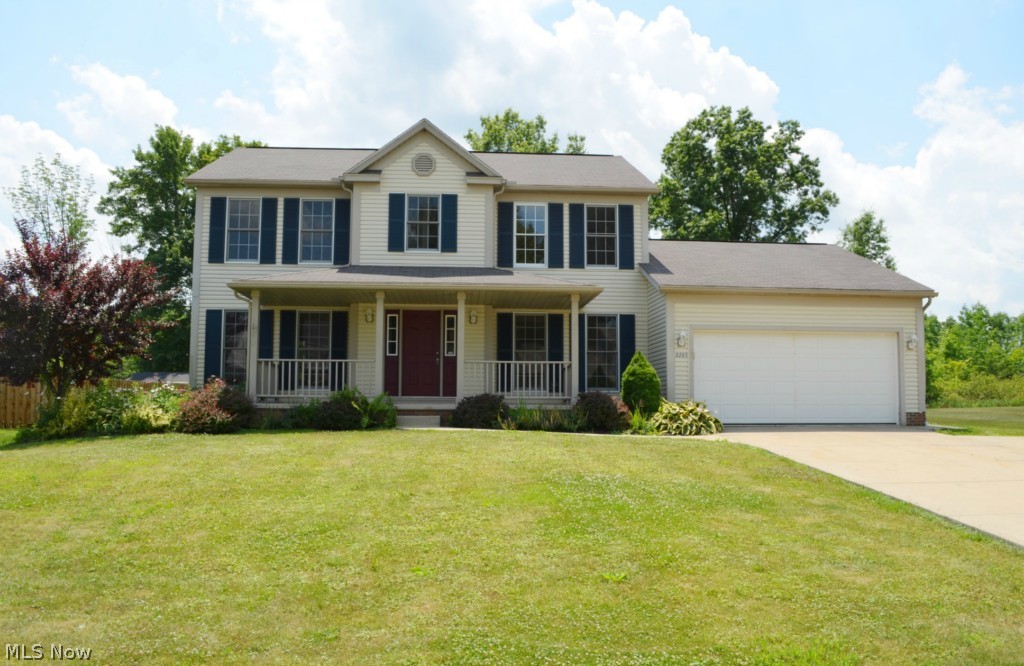 Fantastic 4 bedroom 2.5 bath colonial in extremely desirable Hidden Knolls subdivision. New carpet, paint, dishwasher, and brushed nickel fixtures. Master bedroom with vaulted ceiling. Master bath with garden tub and walk-in shower. Oak woodwork and trim throughout, gas fireplace, large 2-tiered deck and over sized 2-car garage for all your storage needs.